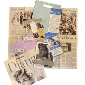 Princess Diana 2004 Exhibition Ephemera Lot Tickets Book Toronto 2004 OS